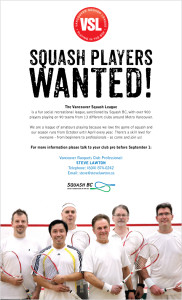 Squash Players Wanted