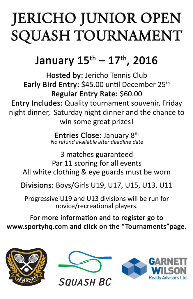 Jericho Junior Open 2016